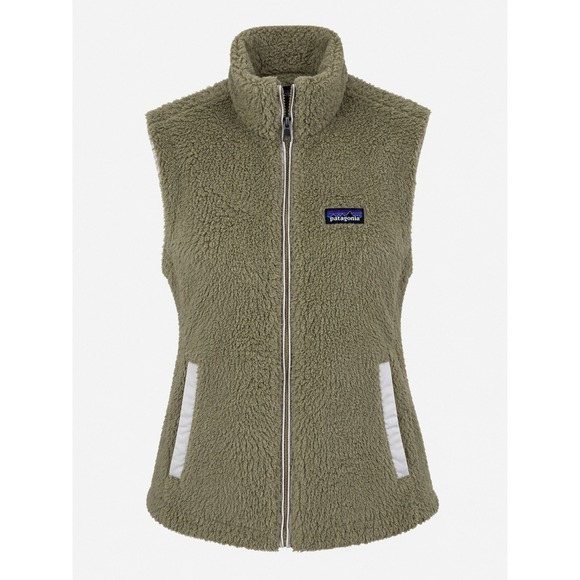 Patagonia Jackets & Blazers - Patagonia Los Gatos Fleece Vest Women Sz S Khaki Zip Up Granola Preppy Teddy